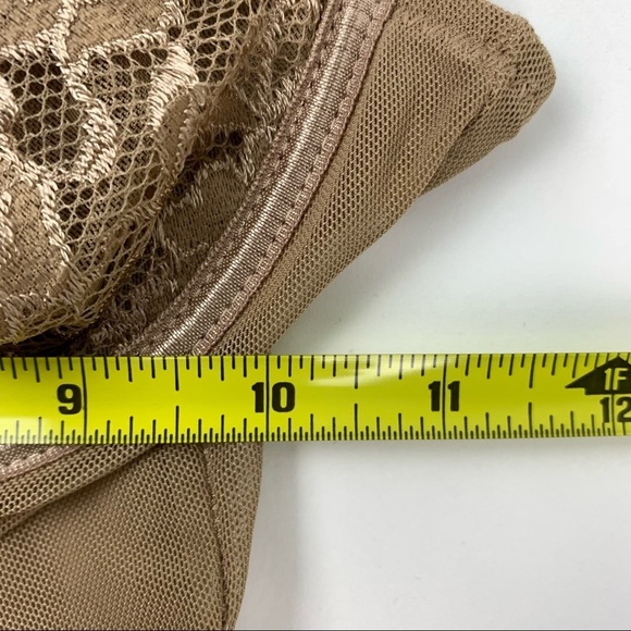 REVAMPED Beige Lace Teddy Bodysuit size Medium - Picture 6 of 9